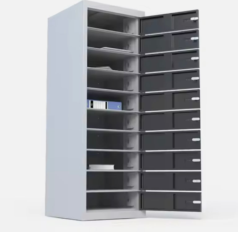 Charging locker for 10 devices