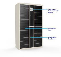 Smart Intelligent Automatic 24 Lockers Charging Cabinet Station With Digital Smart Timer